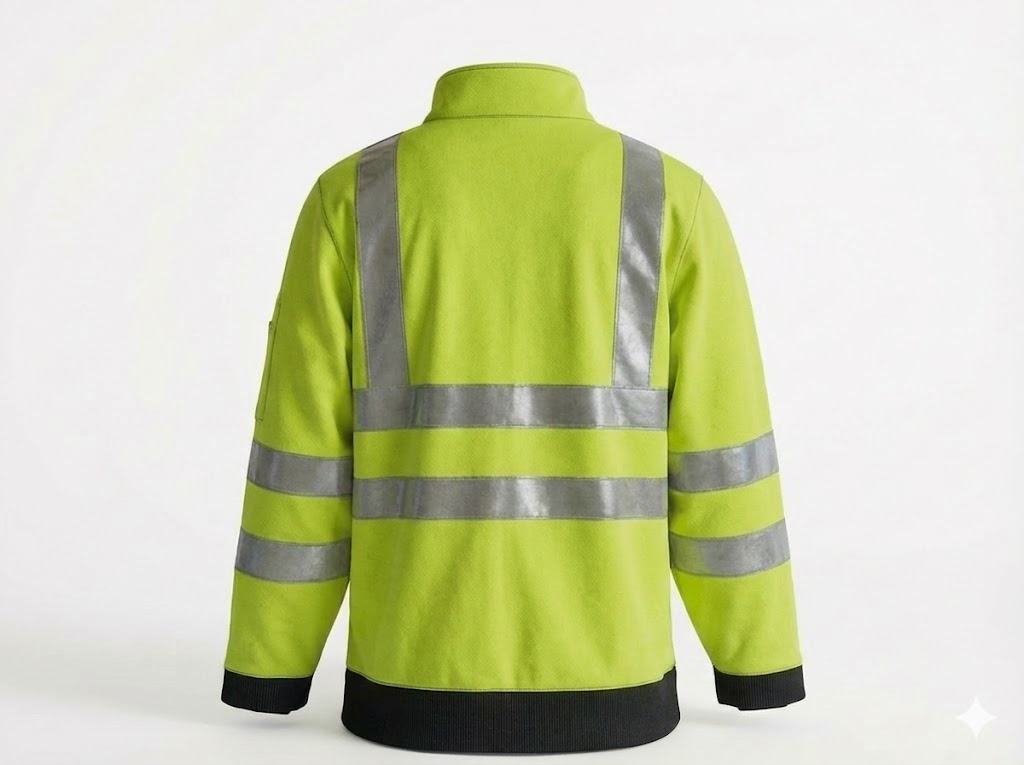 Lime Green High-Visibility Safety Softshell Jacket